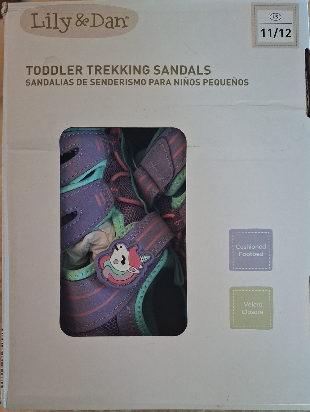 Lily & Dan Kids' Purple Water Shoes with Teal Accents